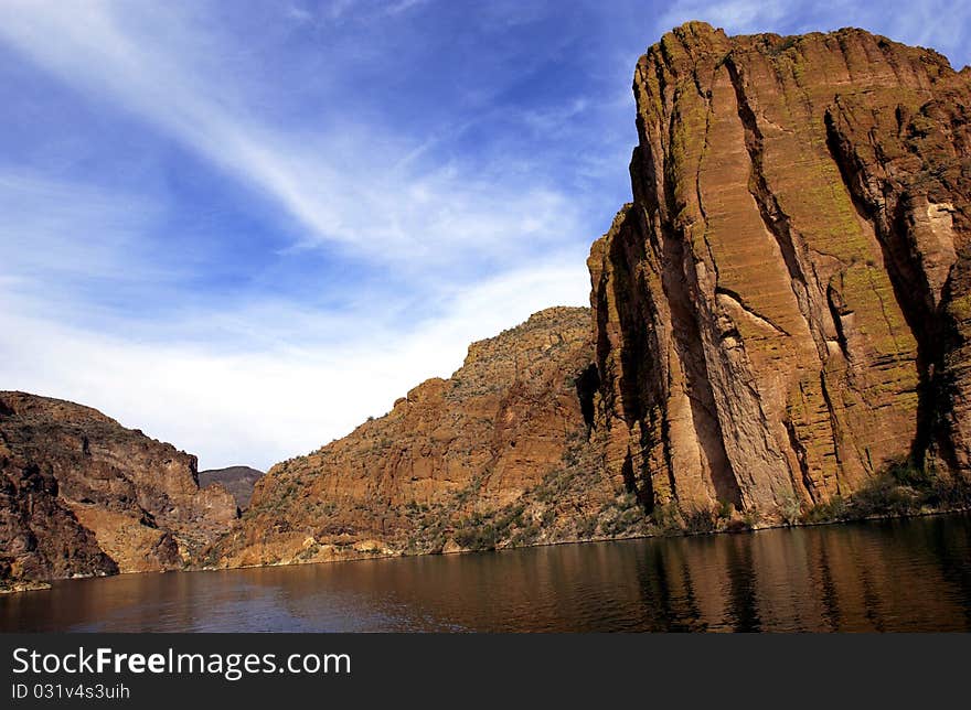 Arizona scenery with blue skies