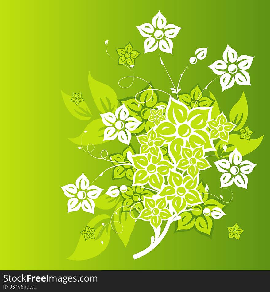 Floral Abstract Background,