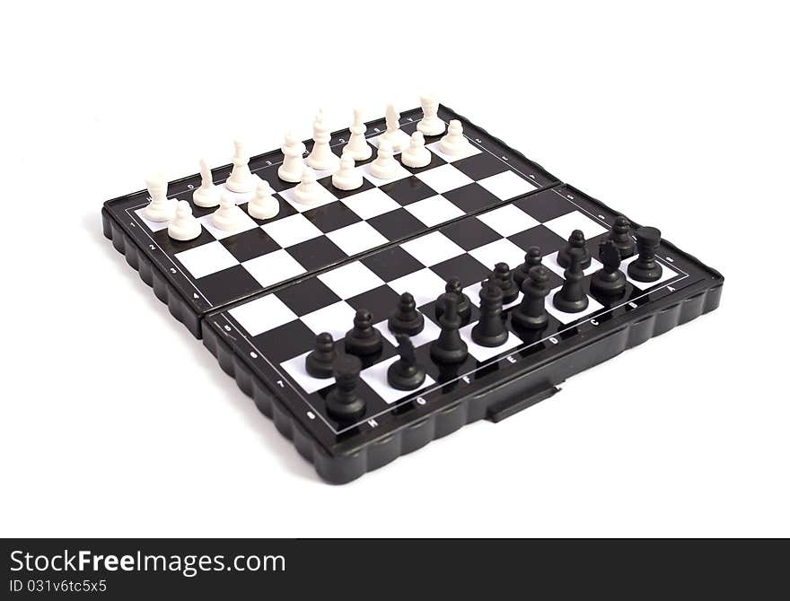 Chess on a white background