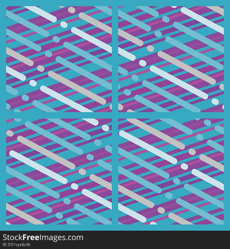 Abstract multicolored background with squares, diagonal lines and points: turquoise, violet and blue. Abstract multicolored background with squares, diagonal lines and points: turquoise, violet and blue