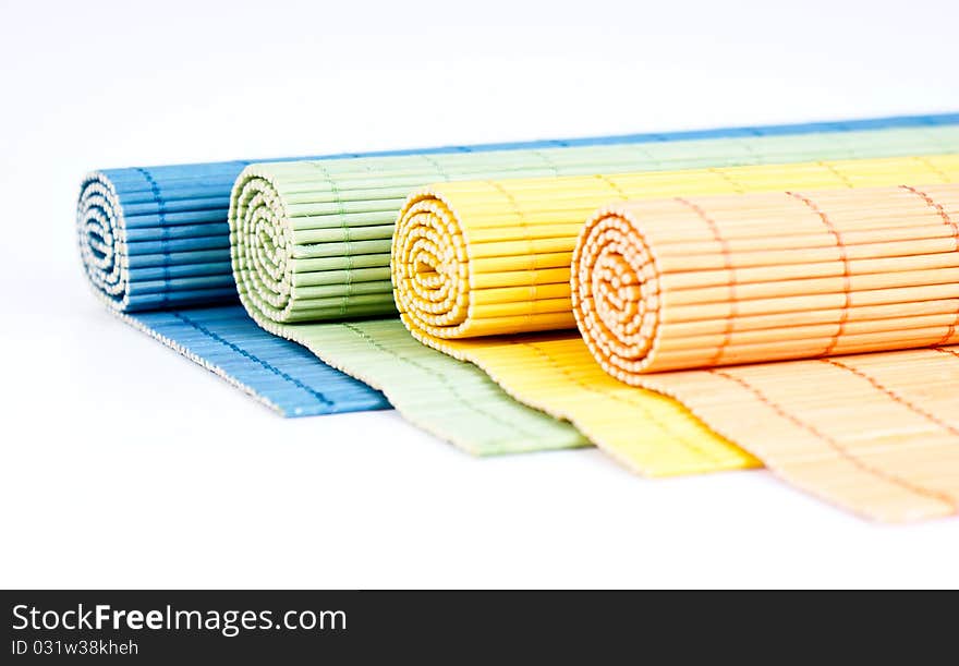 Detail photo texture of wooden roll background