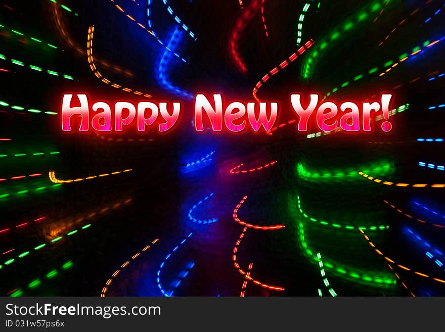 Abstract new year color lights background. Abstract new year color lights background