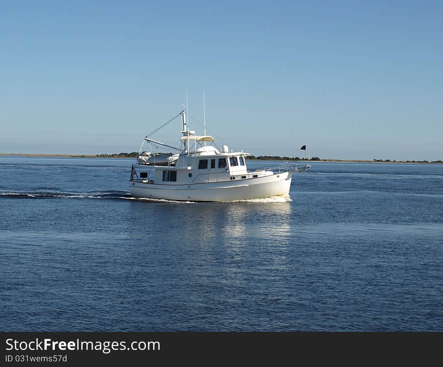 White boat