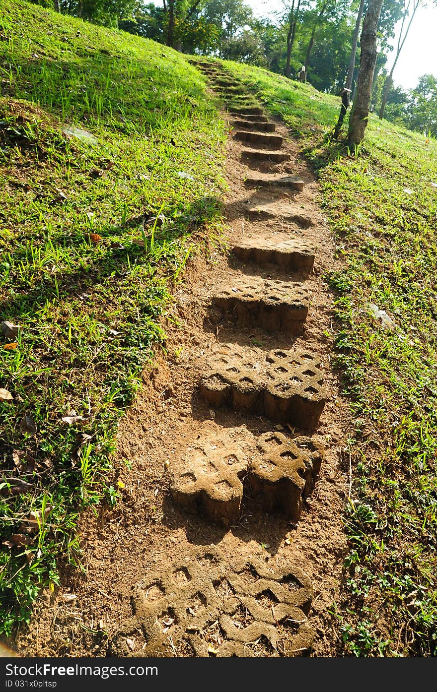 Rock Path in Natural Park , Thailand