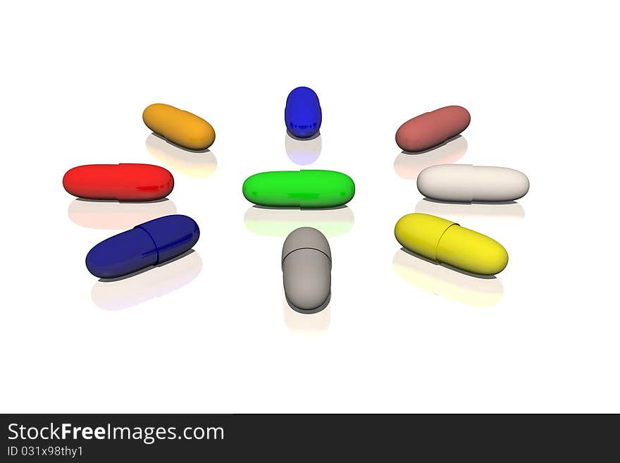 Picture shows the drug target among other ineffective. Picture shows the drug target among other ineffective