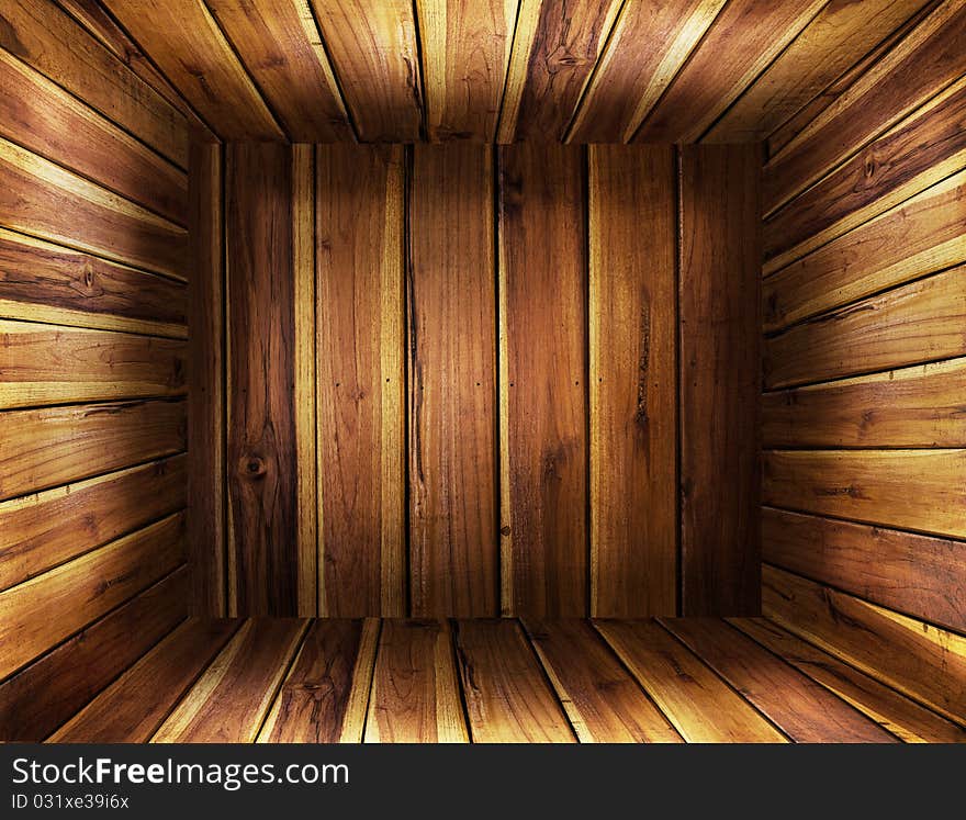 Grunge wood box texture