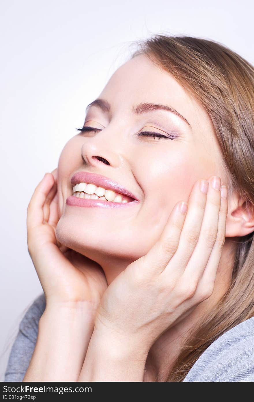 Young beautiful woman smiling