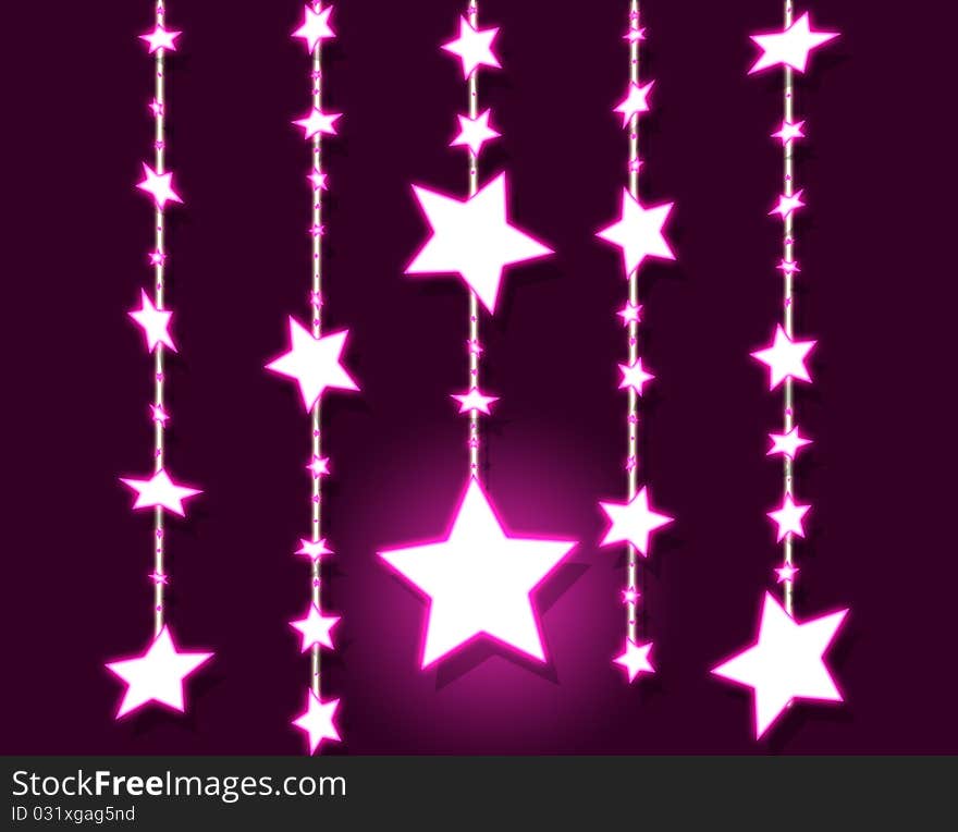 Abstract background with bright stars