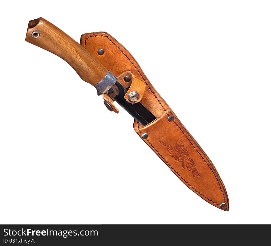 Old knife in sheath