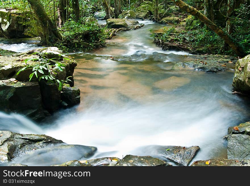 Waterfall in Pang Si-Da National Park