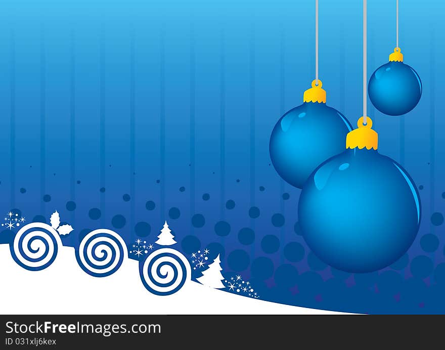 Blue balls Christmas abstract background template for multiply use. Blue balls Christmas abstract background template for multiply use.