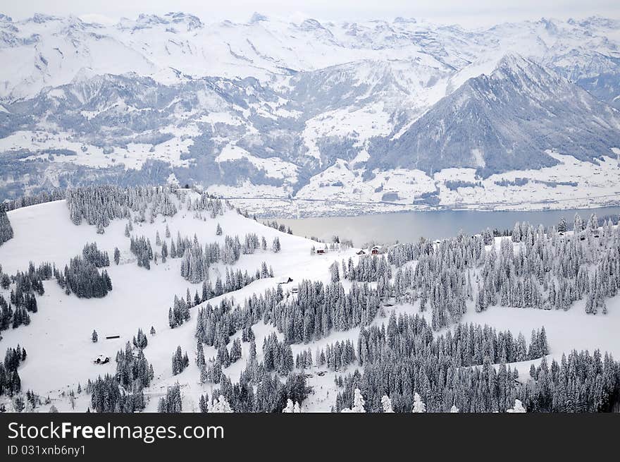 Winter Mountain Landscape