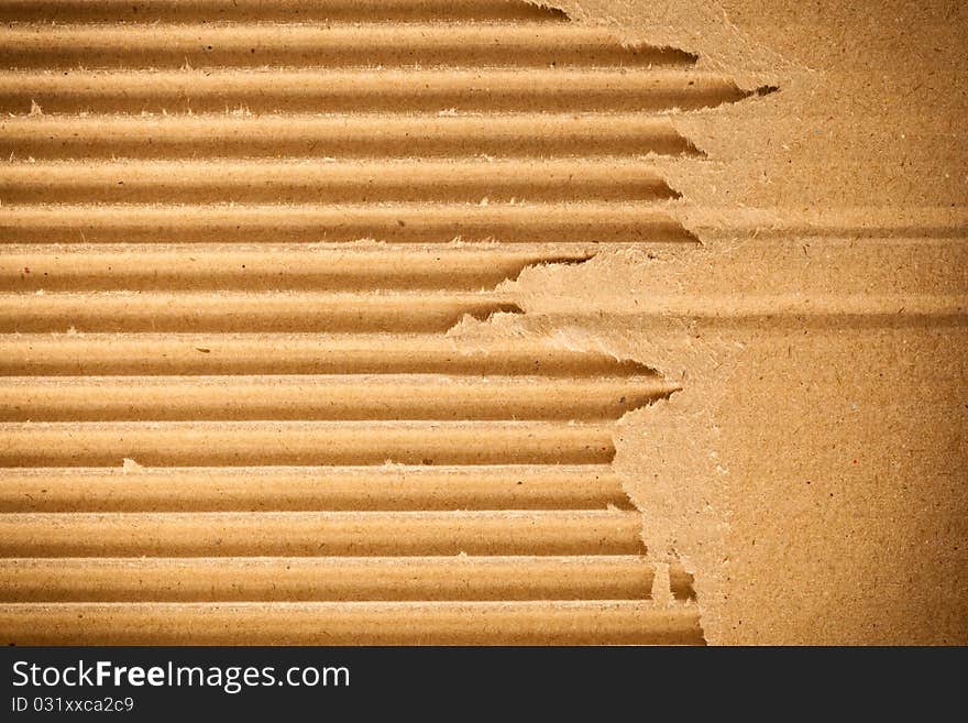 Torn cardboard background