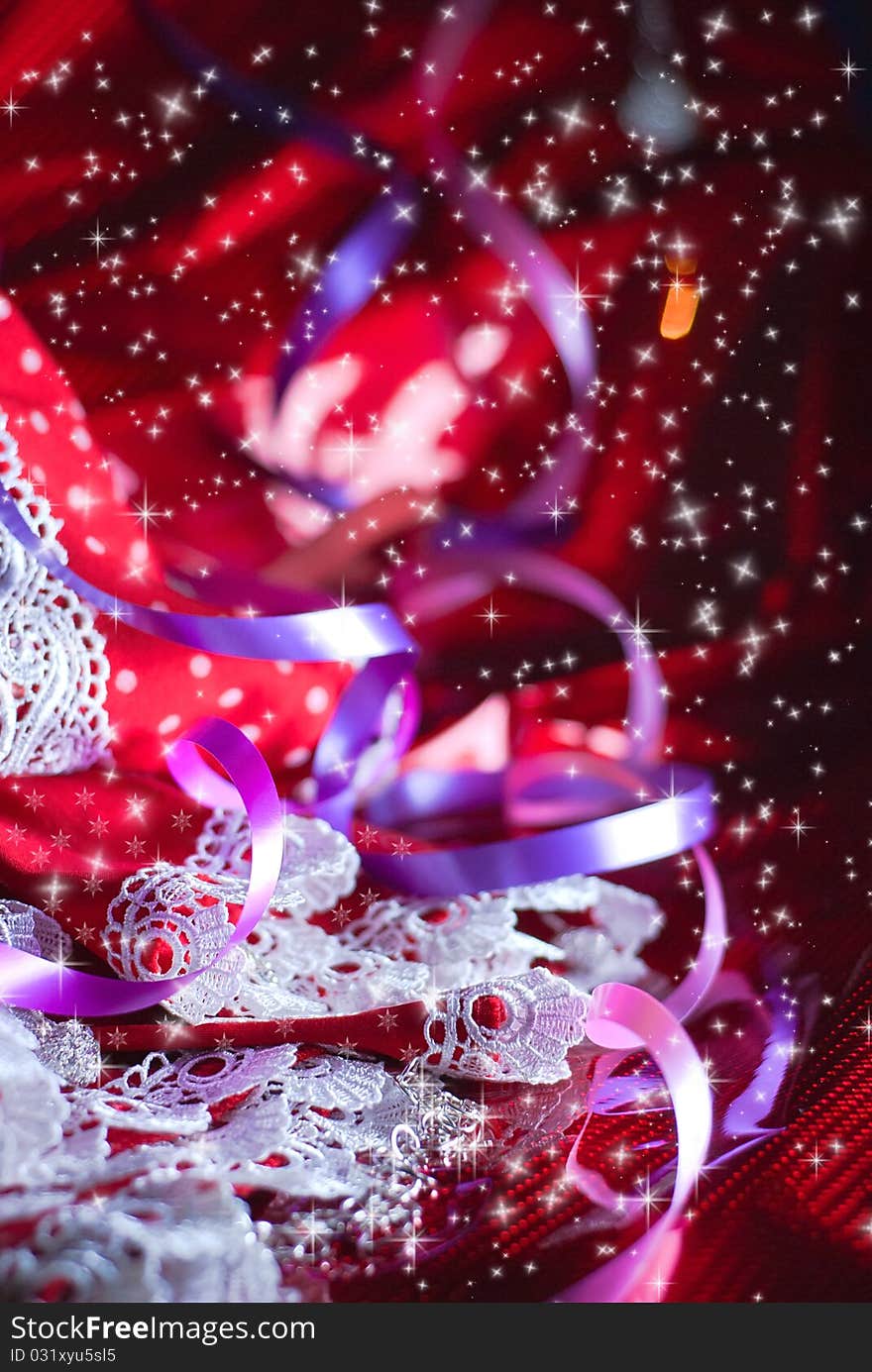 Red sparkling Christmas background