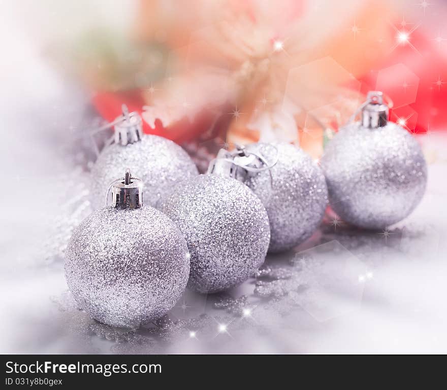 Decorate christmas ball for background