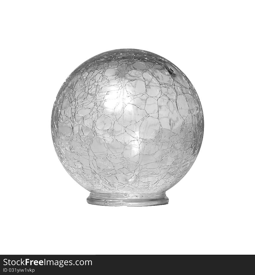 Crackled Glass Orb