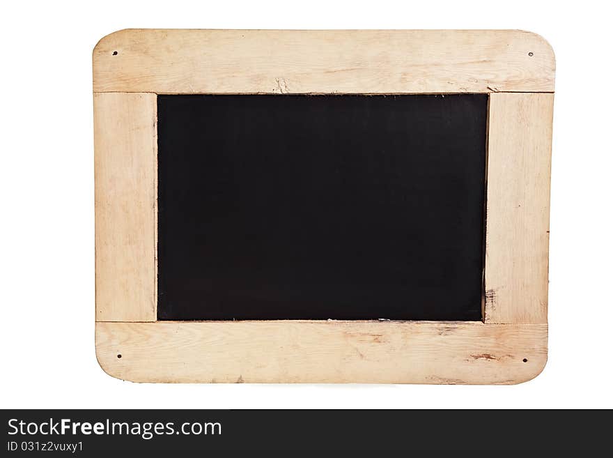 Vintage blackboard on wooden frame