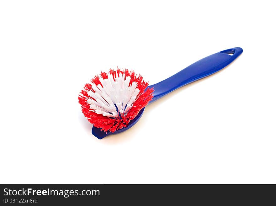 Cleaning brush isolated on a white background. Cleaning brush isolated on a white background.