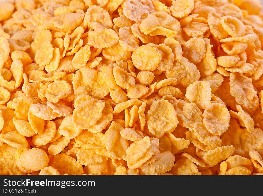 Goldish corn flakes