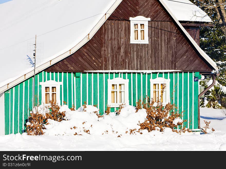 Cottage in winter