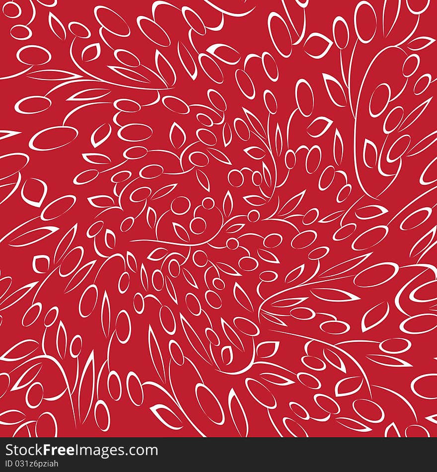 Decorative floral design vector background