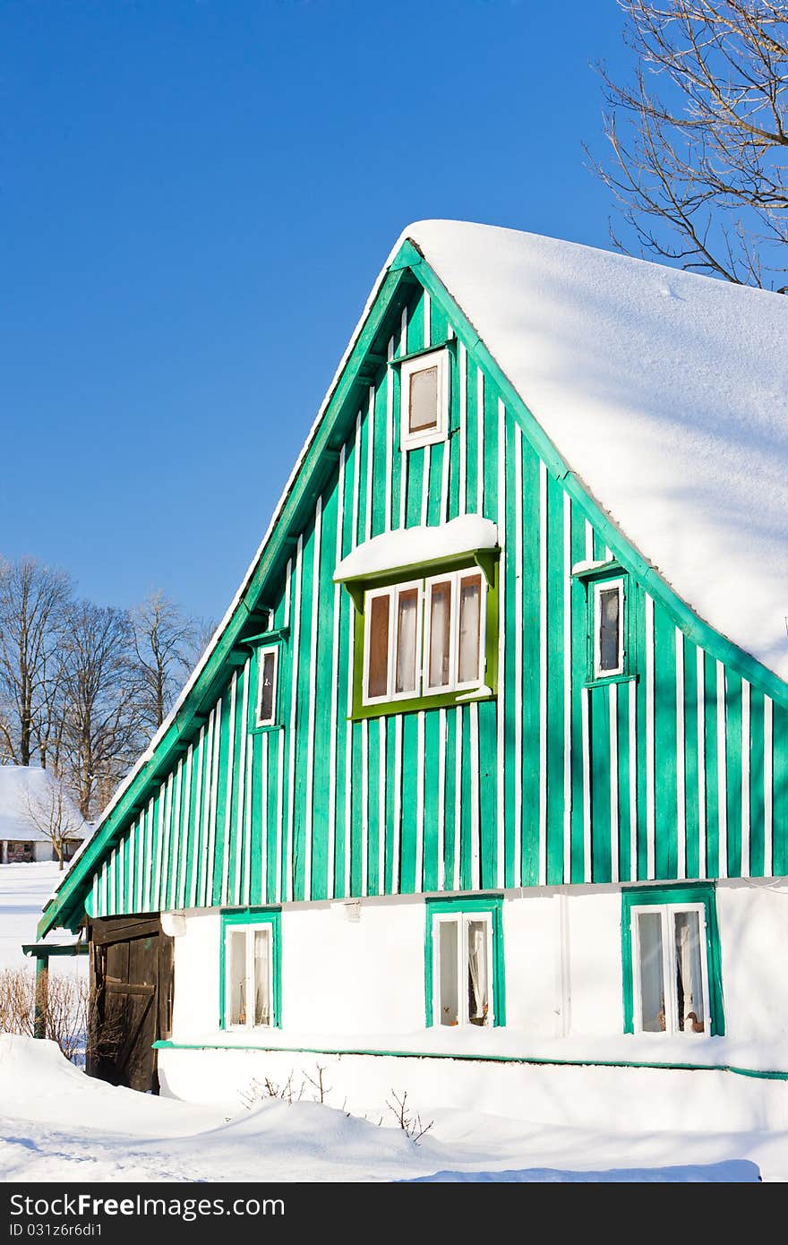 Cottage in winter