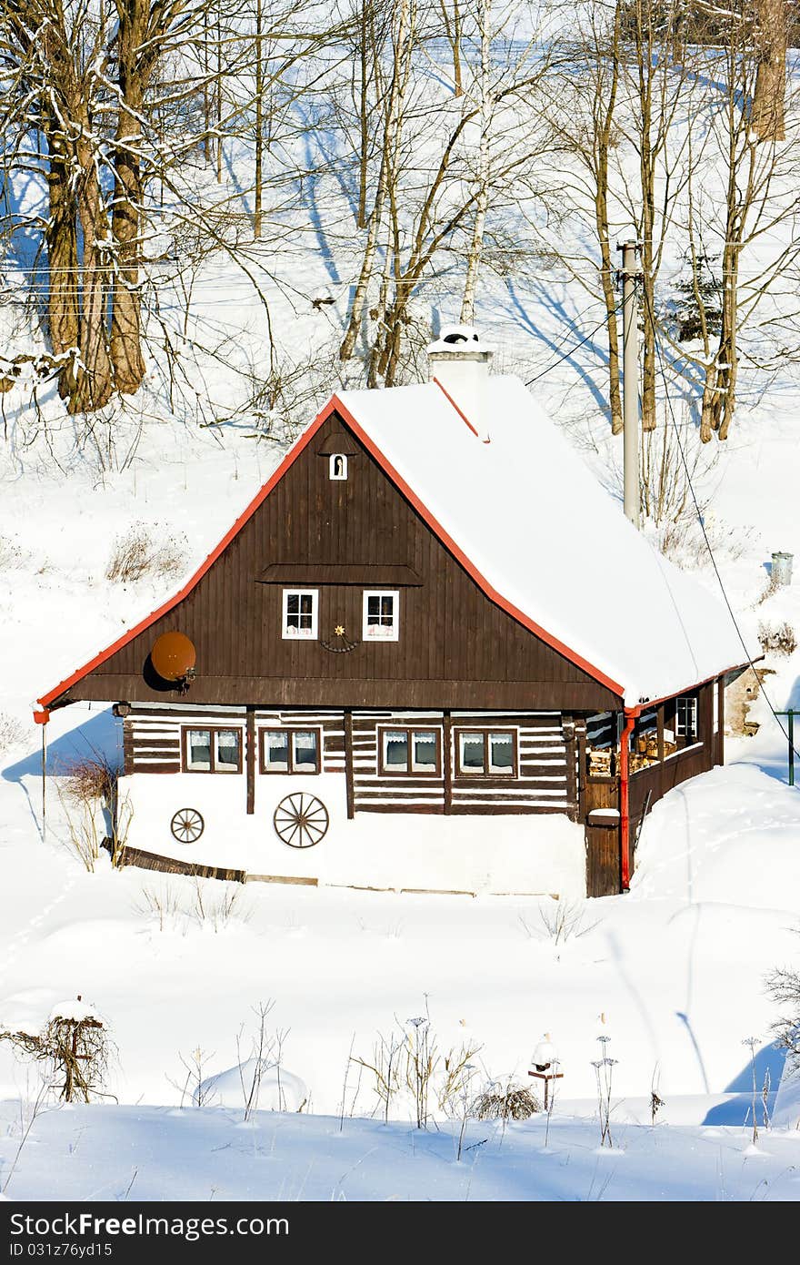 Cottage in winter