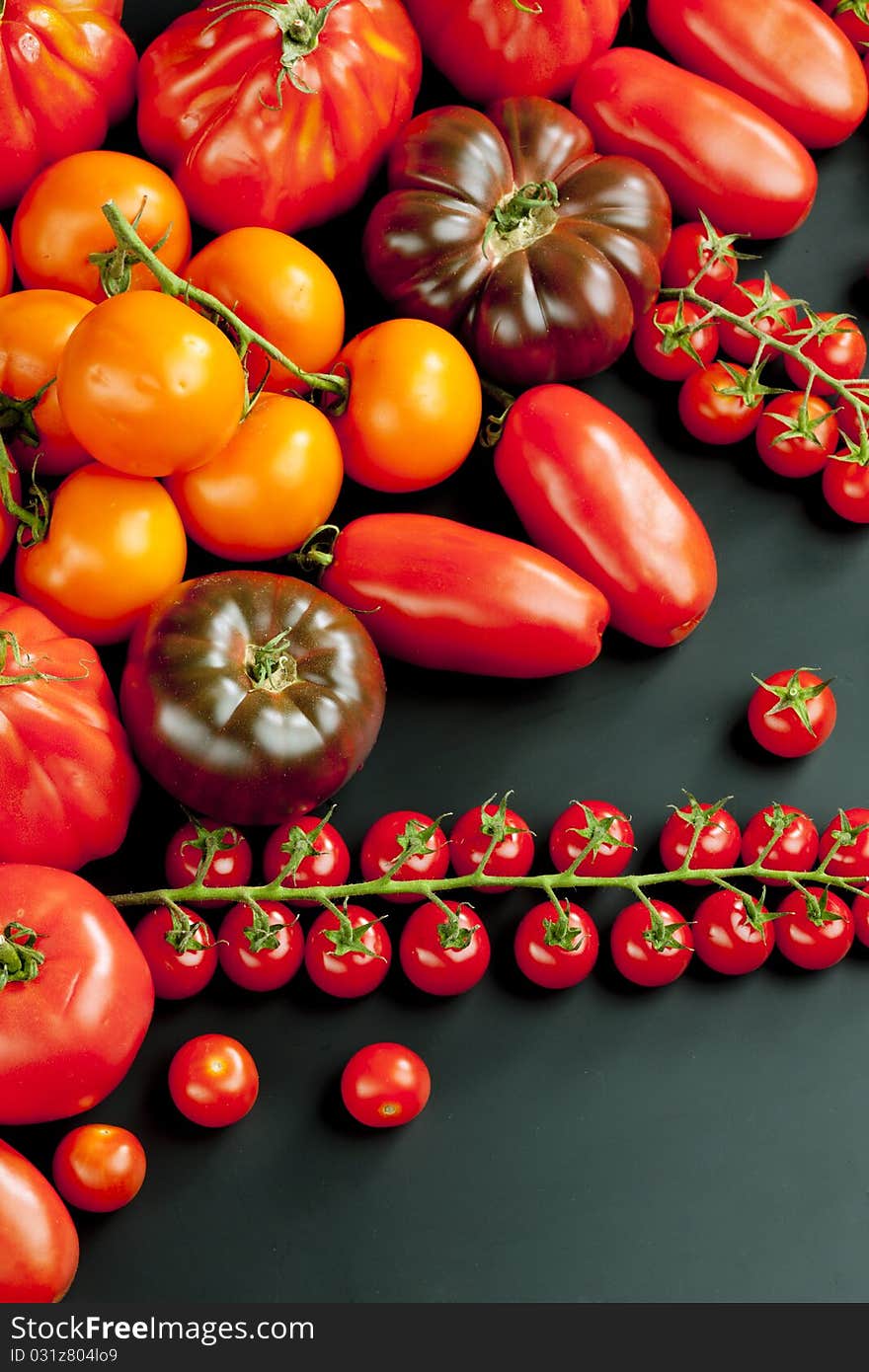 Still life of the tomatoes