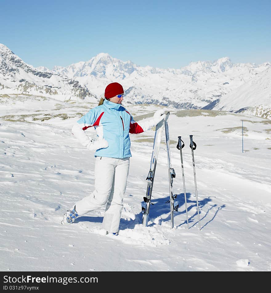 Woman Skier