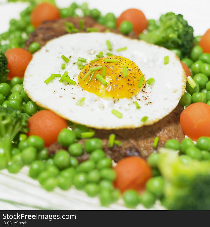 Pork Steak With Egg