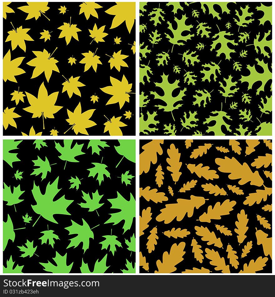 Decorative season leaf vector background