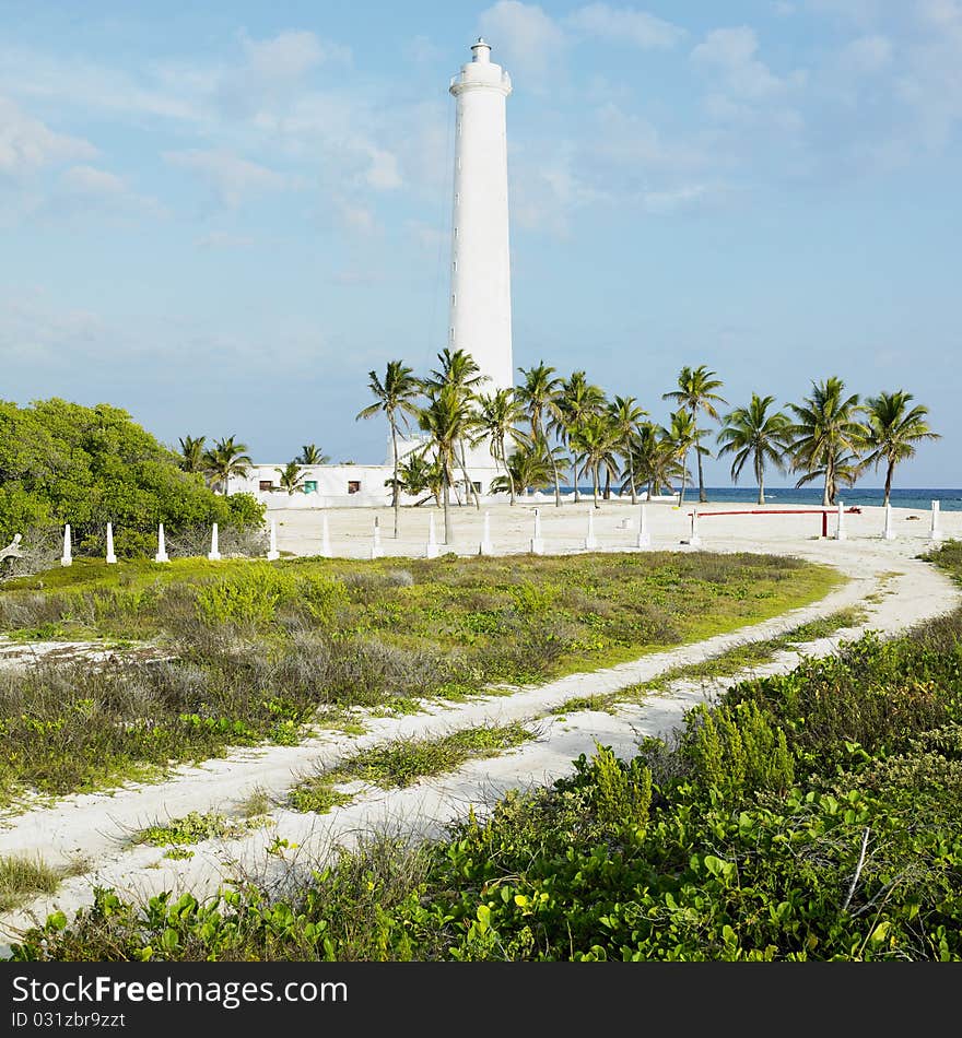 Lighthouse on Cayo Sabinal, Camaguey Province, Cuba. Lighthouse on Cayo Sabinal, Camaguey Province, Cuba