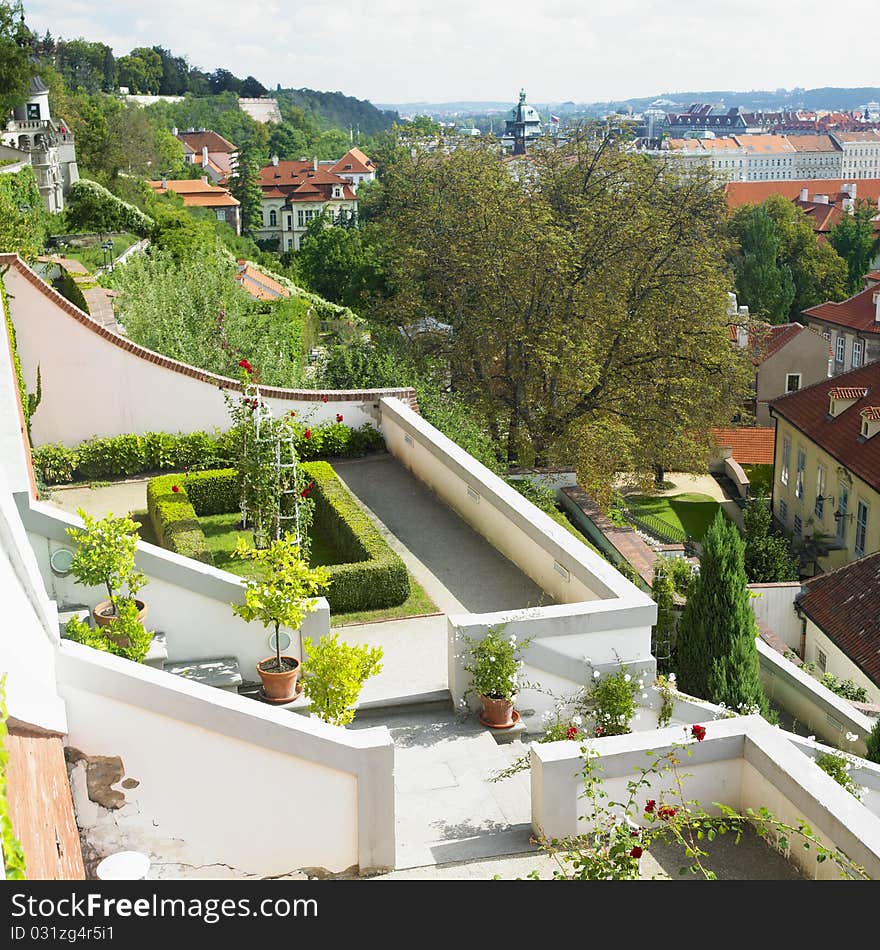 Ledeburska Garden in Prague, Czech Republic