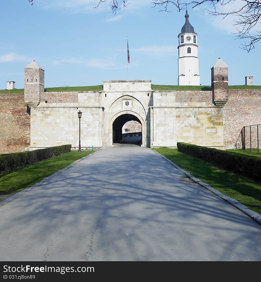 Fortress Kalemegdan in Belgrade, Serbia