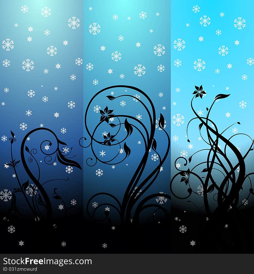 Floral decorative design vector background. Floral decorative design vector background