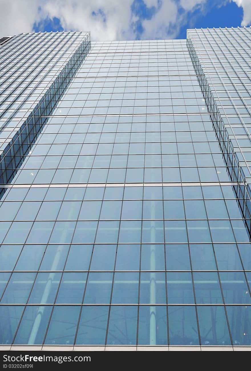 Steel and Glass Office Building