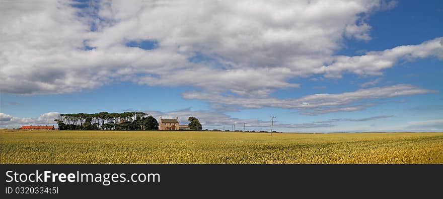 Arable farmland in East Lothian Scottland. Arable farmland in East Lothian Scottland.