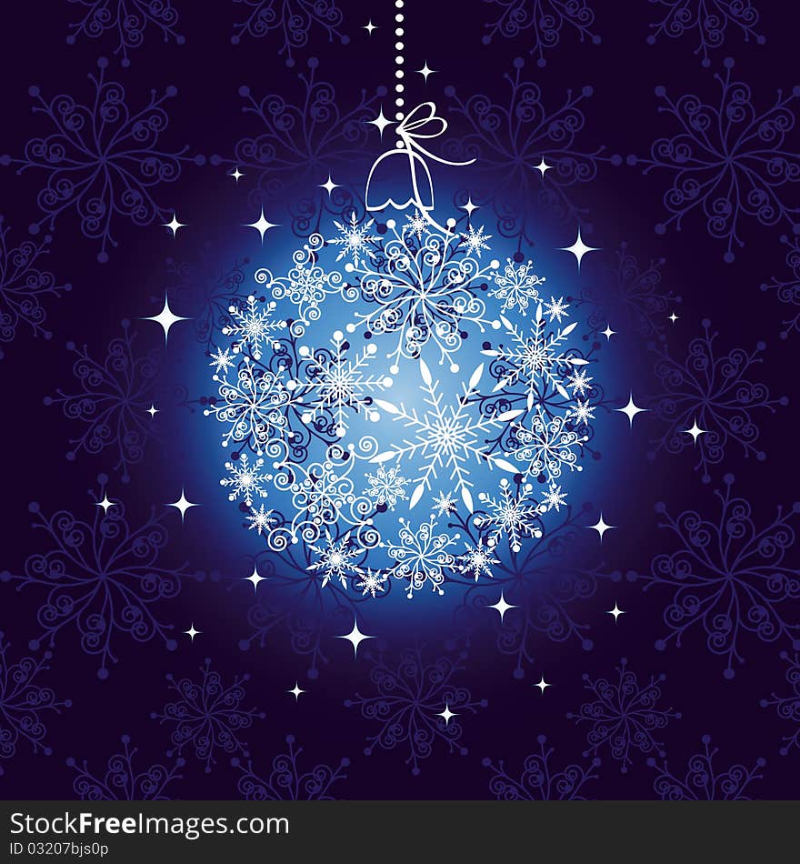 Abstract Christmas Ornament