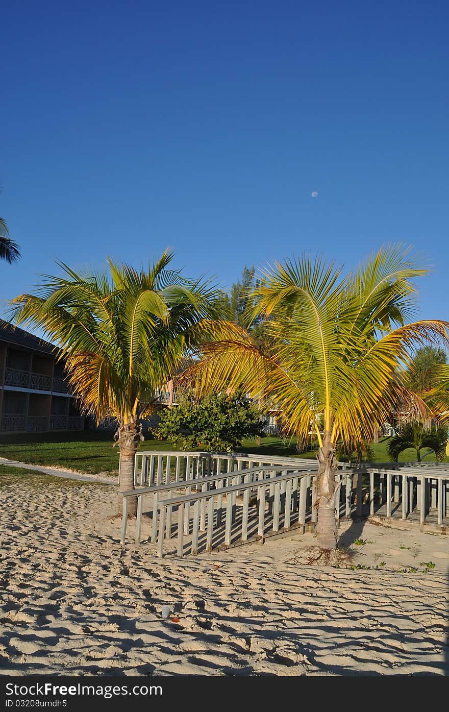 Beautiful beach resort at grand bahama island, bahamas