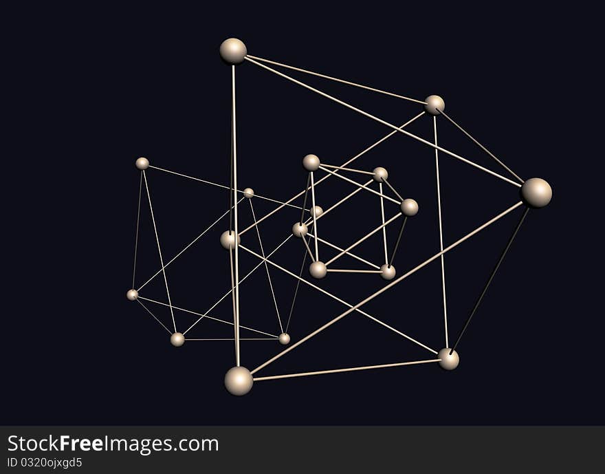 Triangular structure of the molecules