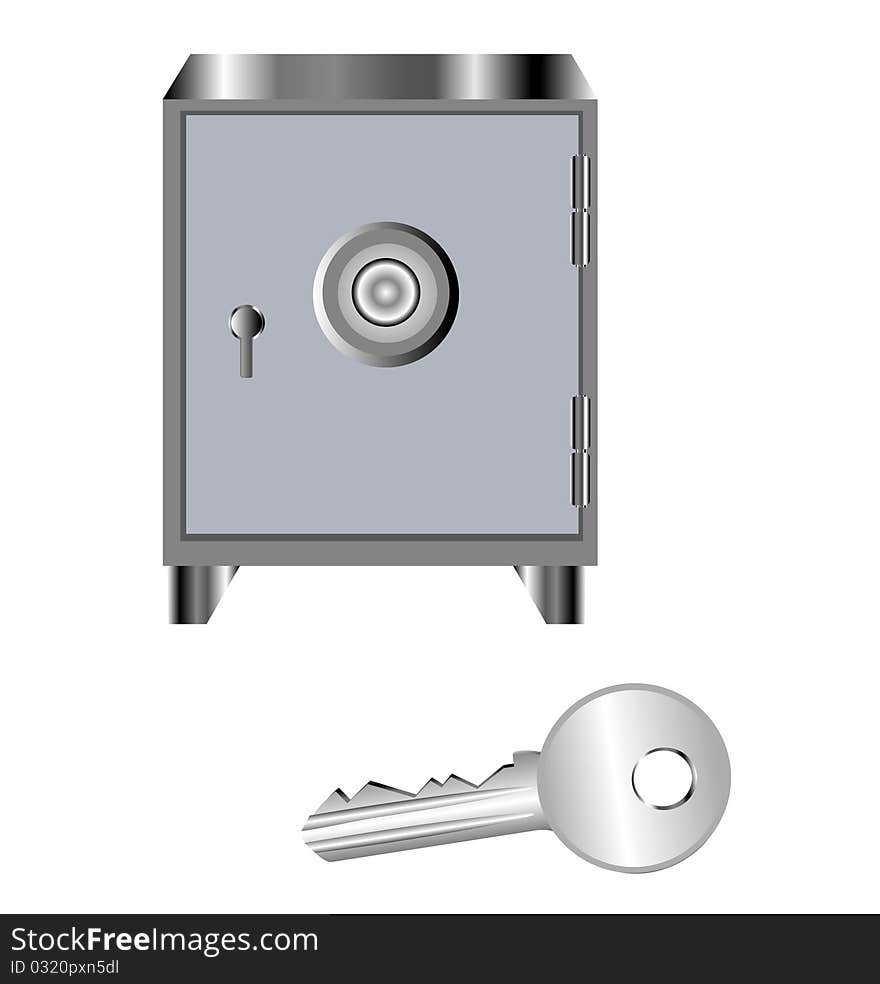 Safe with key