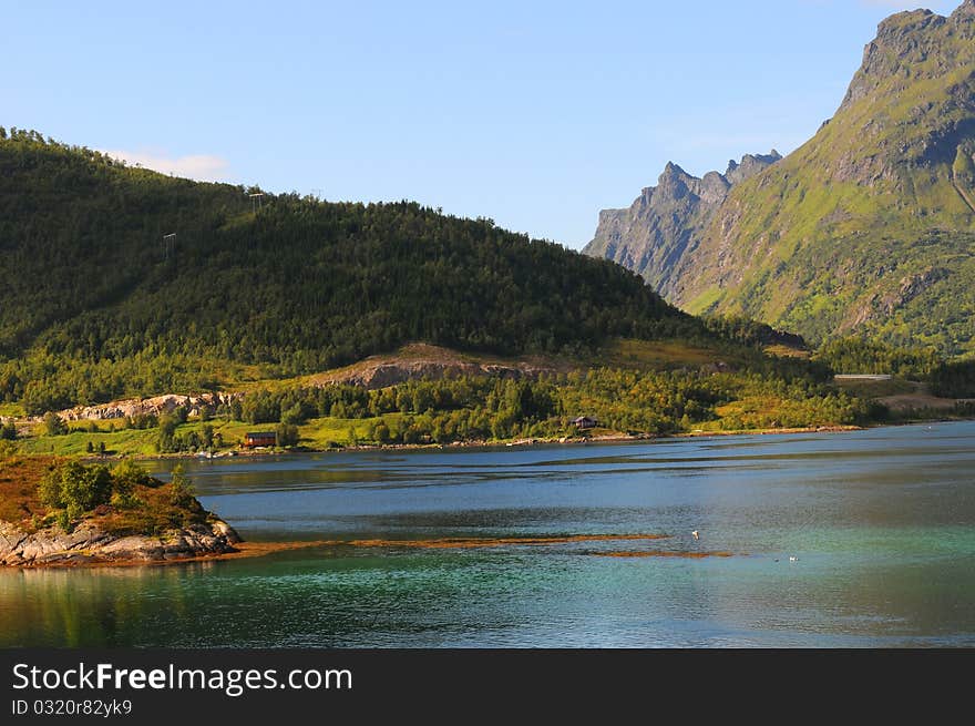 A quiet place in the nature in a european northern country