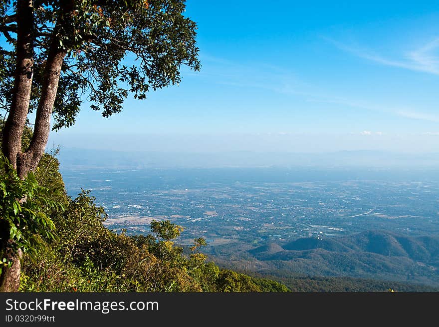 View Point On Mountain