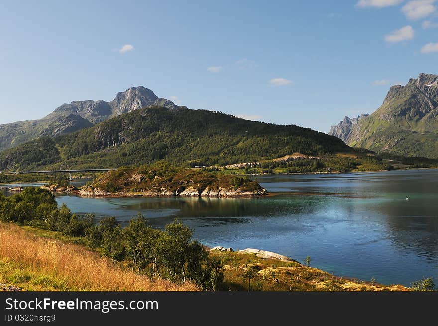 A quiet place in the nature in a european northern country