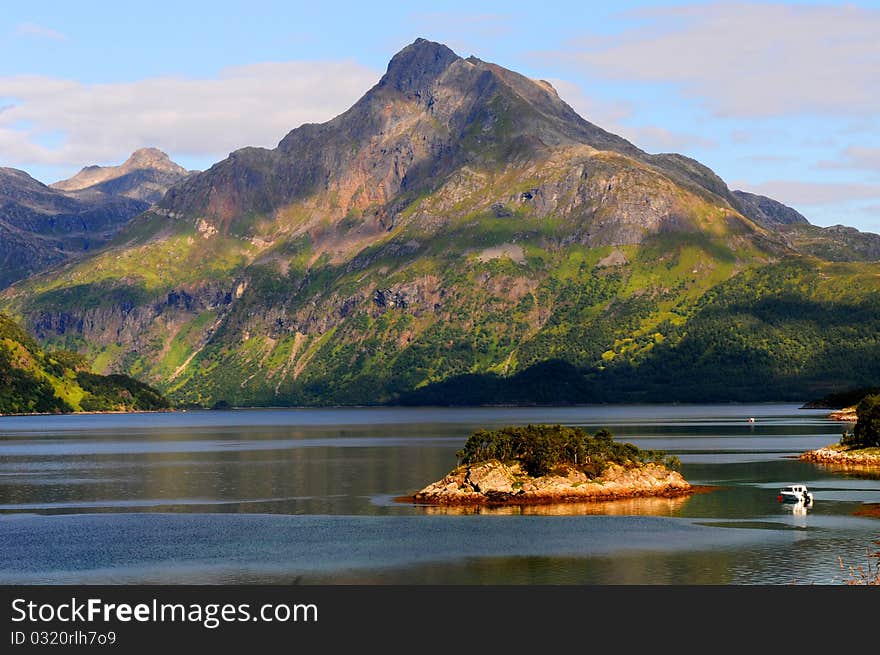 A quiet place in the nature in a european northern country