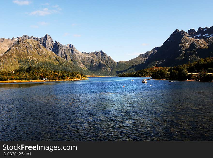 A quiet place in the nature in a european northern country