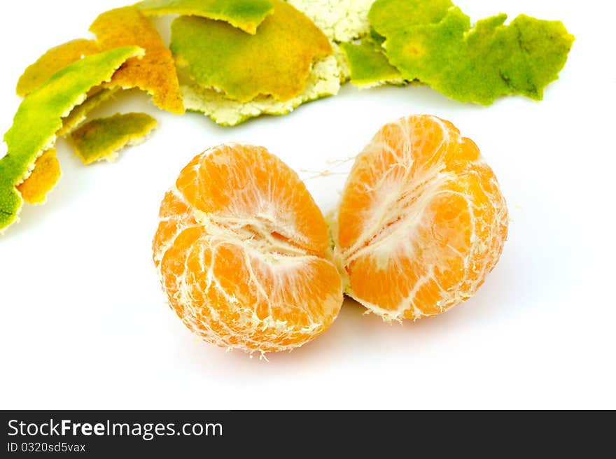 Orange isolated on white background. Orange isolated on white background