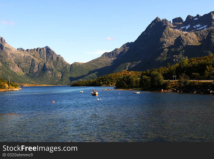 A quiet place in the nature in a european northern country