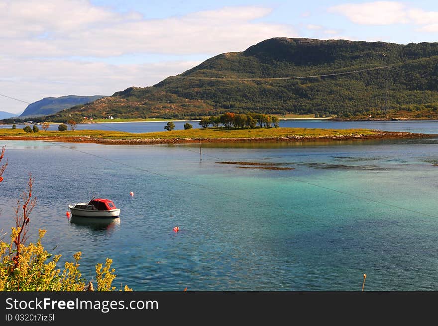 A quiet place in the nature in a european northern country