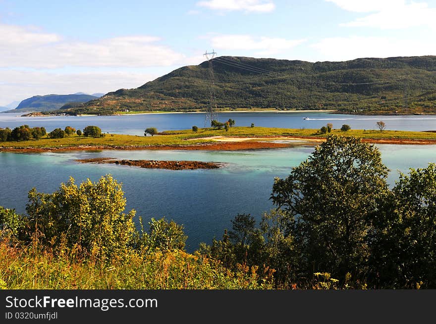 A quiet place in the nature in a european northern country